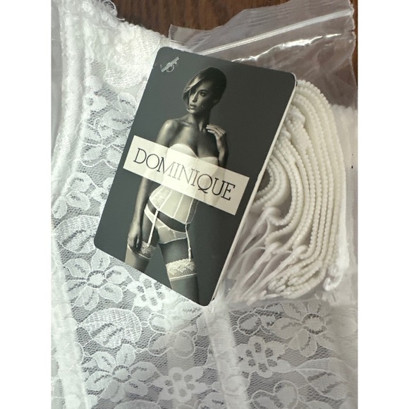 Dominique White Lace Corset Bustier Lingerie Strapless Bridal Wedding siz 32DD/E - Picture 5 of 14